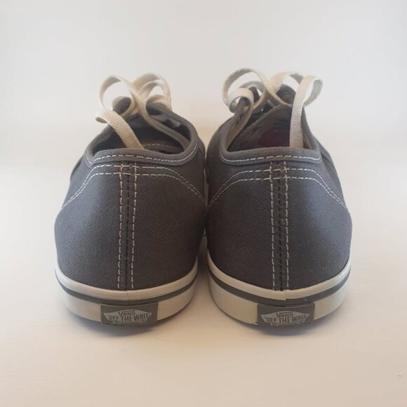 Vans Classic Laceup Low Top Shoes Gray Size Mens 6 Womens 7.5 - Picture 2 of 7